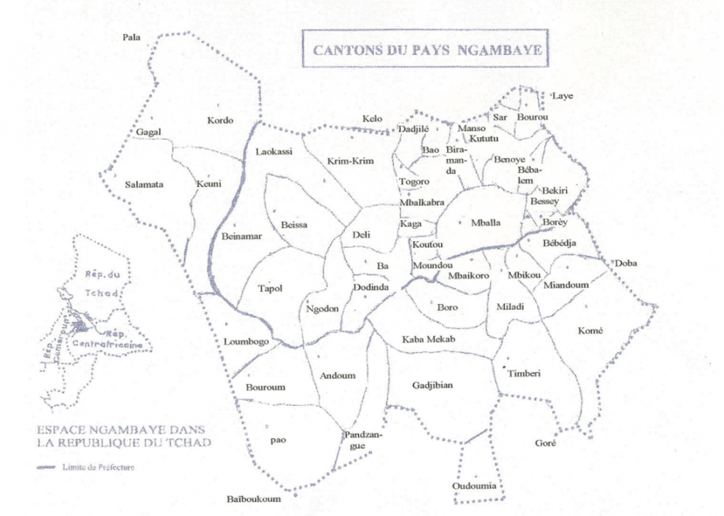 Source: Livre les Ngambayes Une Société de la savane arborée du sud du Tchad de Djingamtoudji Maikoubou